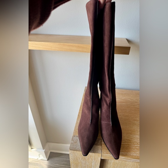 NEW! MADEWELL Women’s Emilie Tall Suede Boot Chocolate Raisin Size 10.5 - no box - Picture 9 of 16